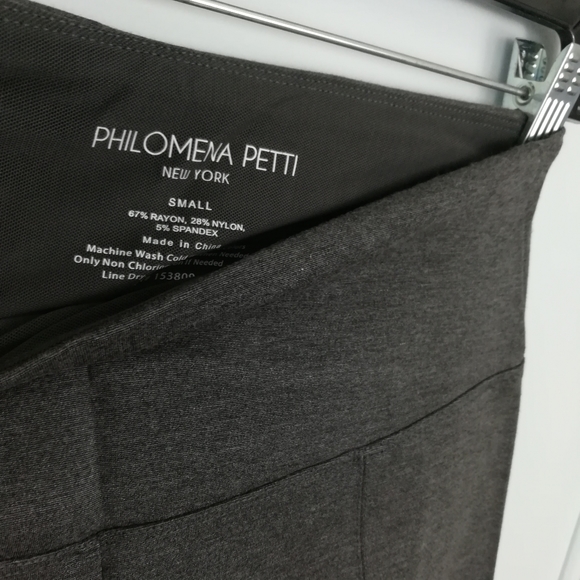 * NEW Philomena Petti Gray High Rise Solid Legging - Picture 5 of 8